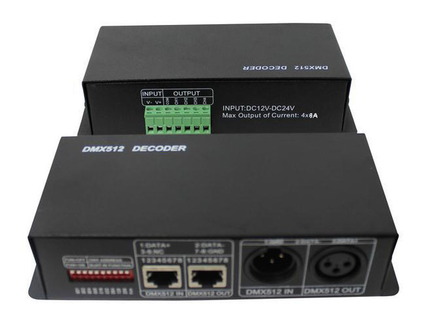 4CH DC12-24V RGBW DMX 512 ڴ LED DMX512 ڴ..